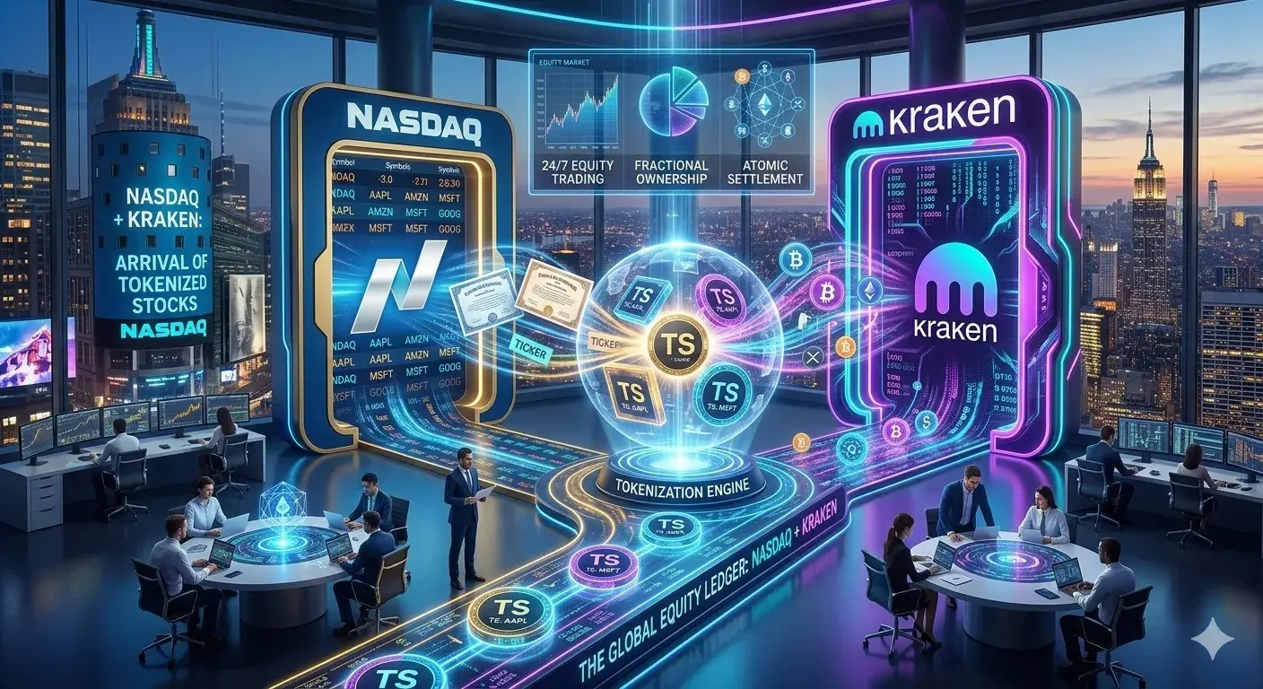 Nasdaq, Kraken y la llegada de las acciones tokenizadas