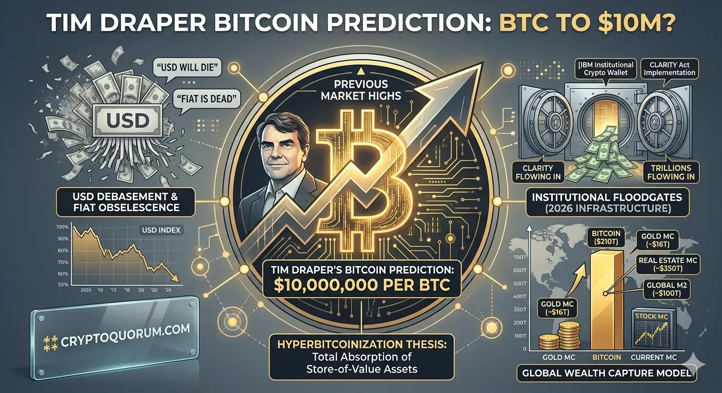 Tim Draper Bitcoin Prediction: BTC to $10M?