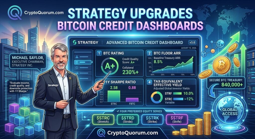 Strategy Upgrades Bitcoin Credit Dashboards with Advanced Risk, Tax, and Yield Analytics